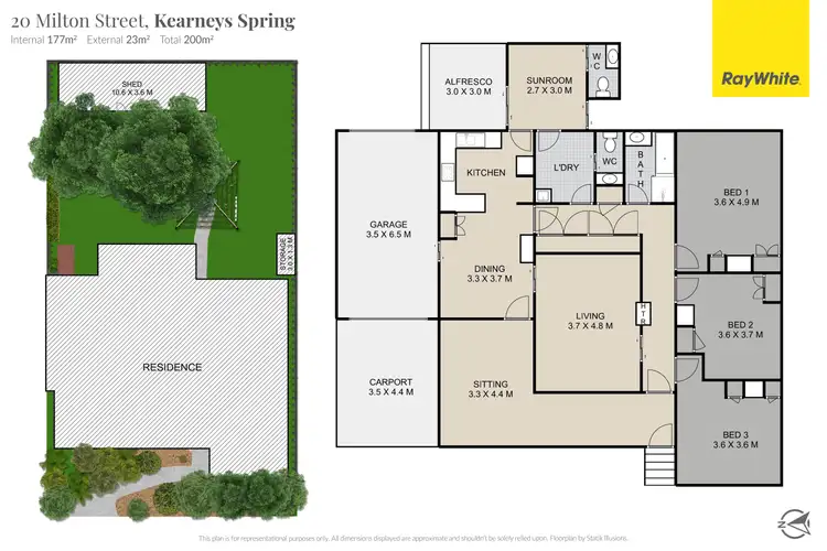 Floorplan of Homely house listing, 20 Milton Street, Kearneys Spring QLD 4350