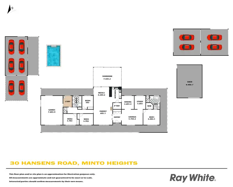 Floorplan of Homely house listing, 30 Hansens Road, Minto Heights NSW 2566