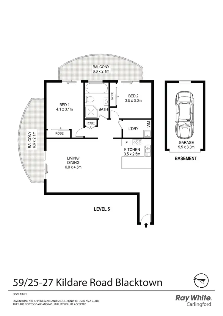Floorplan of Homely apartment listing, 59/25-27 Kildare Road, Blacktown NSW 2148