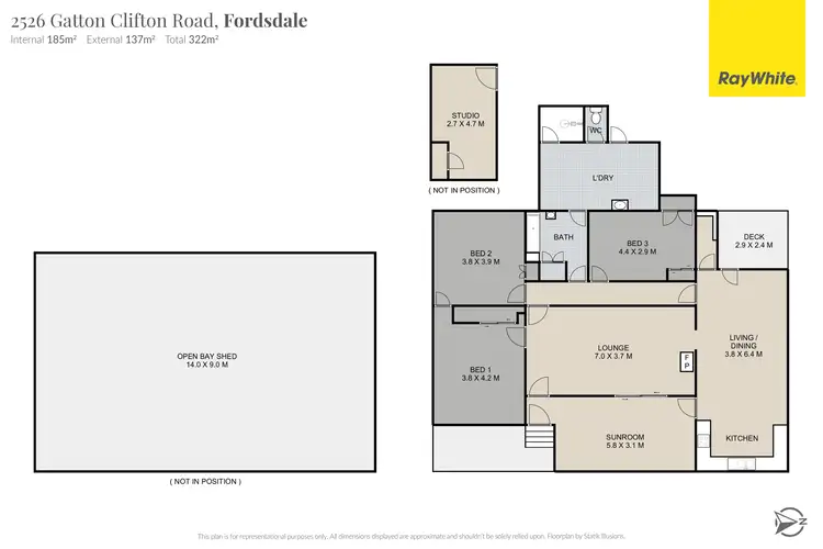 Floorplan of Homely rural property listing, 2526 Gatton Clifton Road, Fordsdale QLD 4343