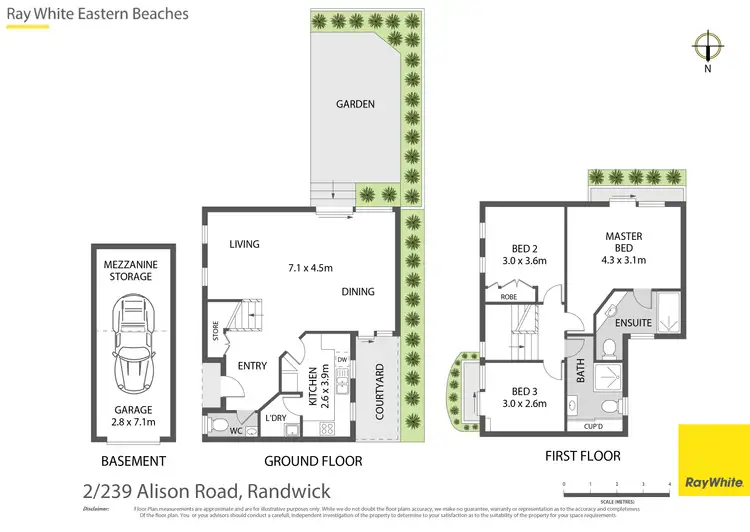 Floorplan of Homely townhouse listing, 2/239 Alison Road, Randwick NSW 2031