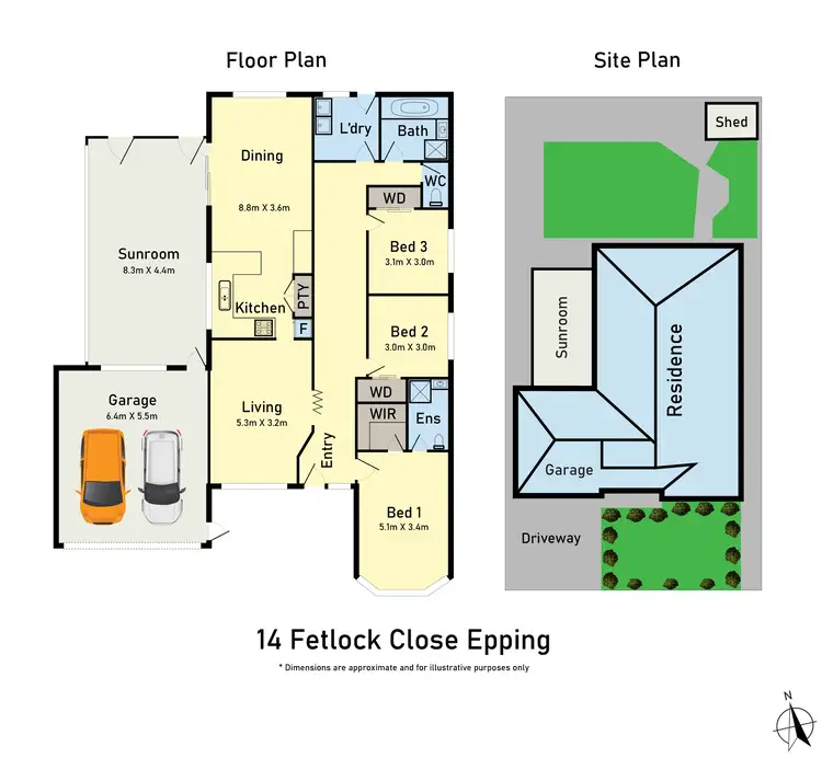 Floorplan of Homely house listing, 14 Fetlock Place, Epping VIC 3076