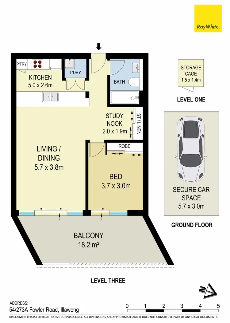 Floorplan of Homely apartment listing, 54/273A Fowler Road, Illawong NSW 2234
