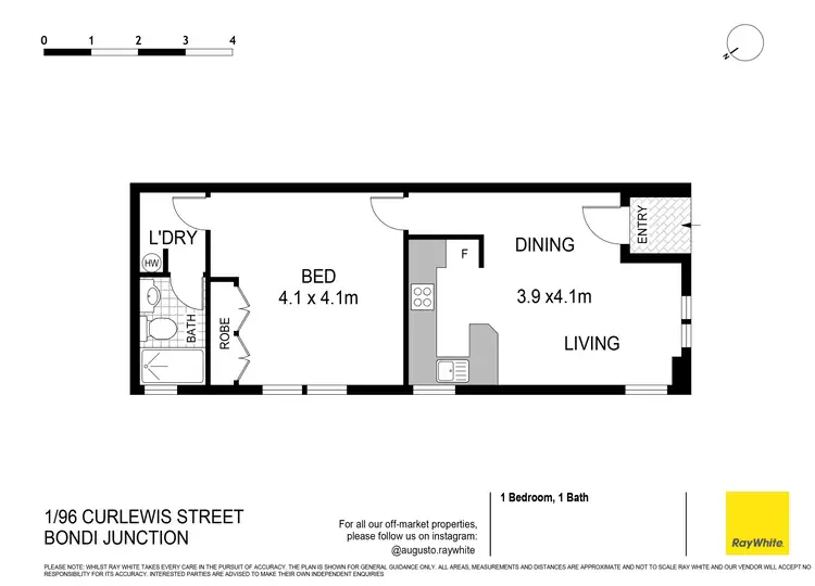 Floorplan of Homely apartment listing, 1/96 Curlewis Street, Bondi Beach NSW 2026