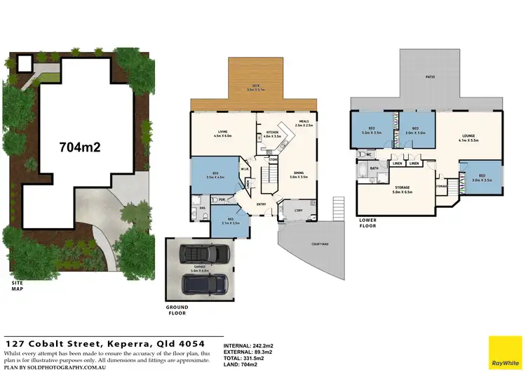 Floorplan of Homely house listing, 127 Cobalt Street, Keperra QLD 4054