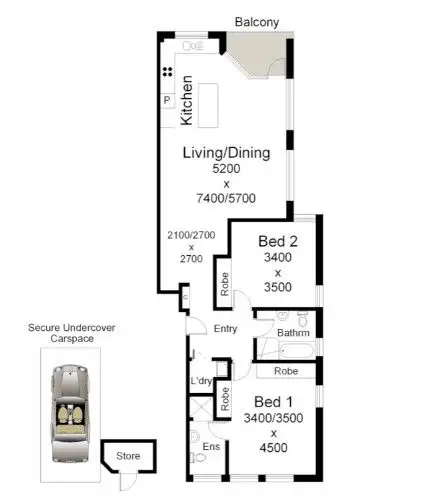 Floorplan of Homely apartment listing, 4/1A Booth Street, Annandale NSW 2038