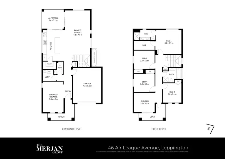 Floorplan of Homely house listing, 46 Air League Avenue, Leppington NSW 2179