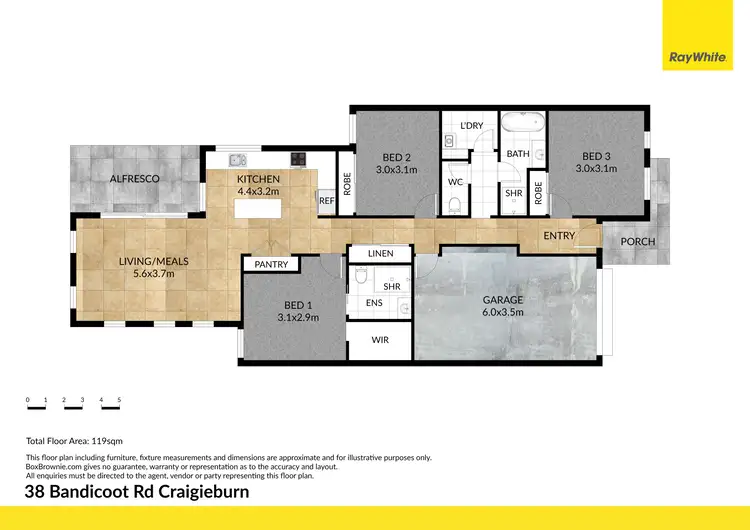 Floorplan of Homely house listing, 38 Bandicoot Road, Craigieburn VIC 3064