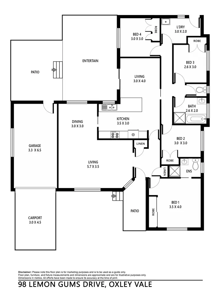 Floorplan of Homely house listing, 98 Lemon Gums Drive, Tamworth NSW 2340