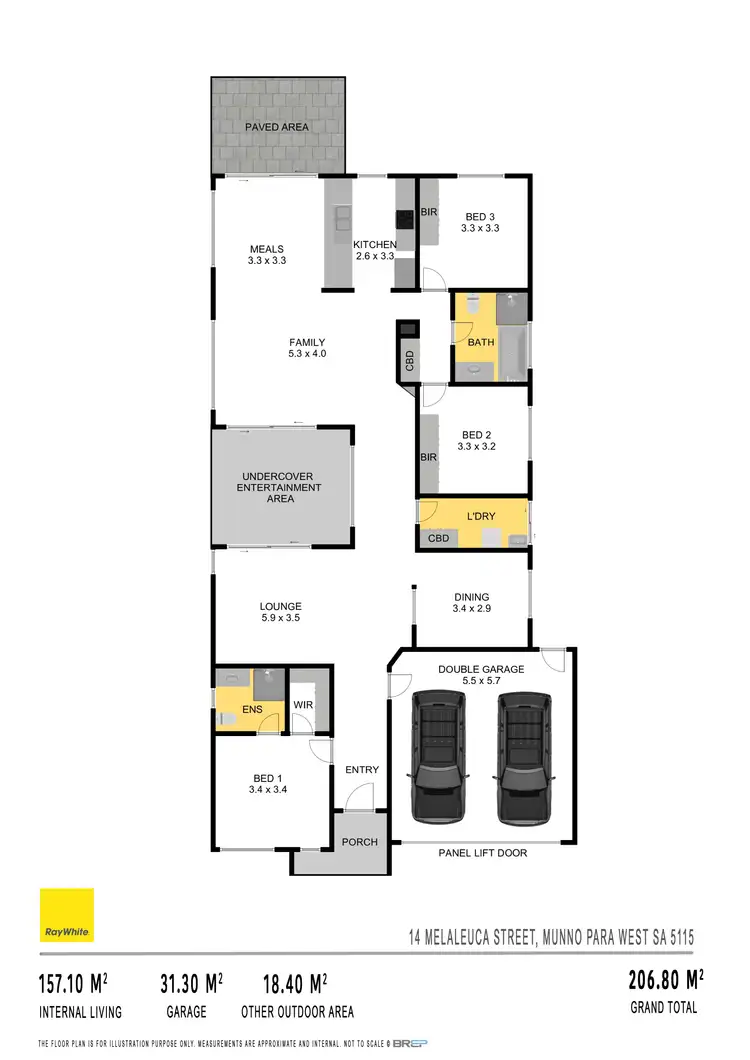 Floorplan of Homely house listing, 14 Melaleuca Street, Munno Para West SA 5115