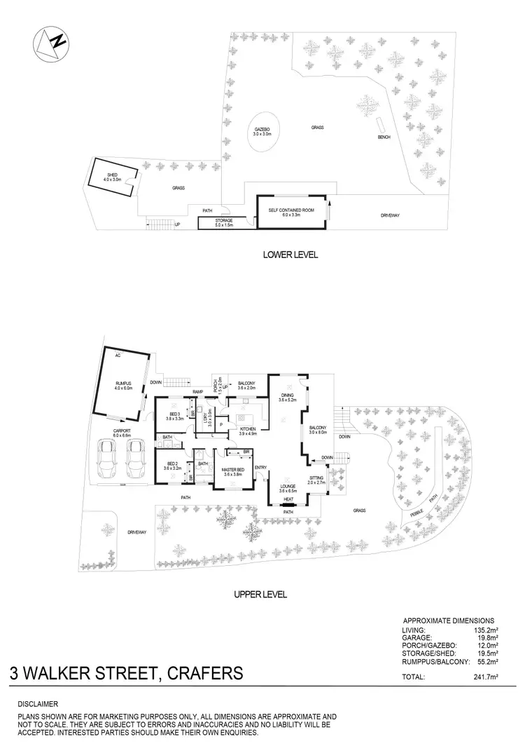 Floorplan of Homely house listing, 3 Walker Street, Crafers SA 5152