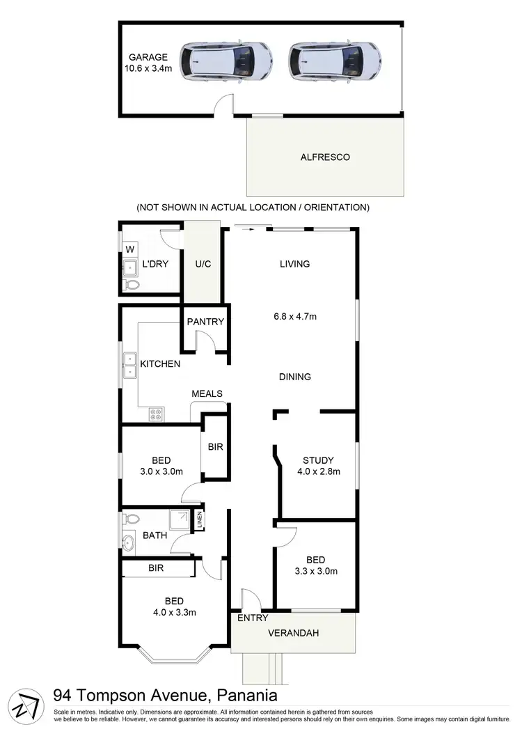 Floorplan of Homely house listing, 94 Tompson Road, Panania NSW 2213