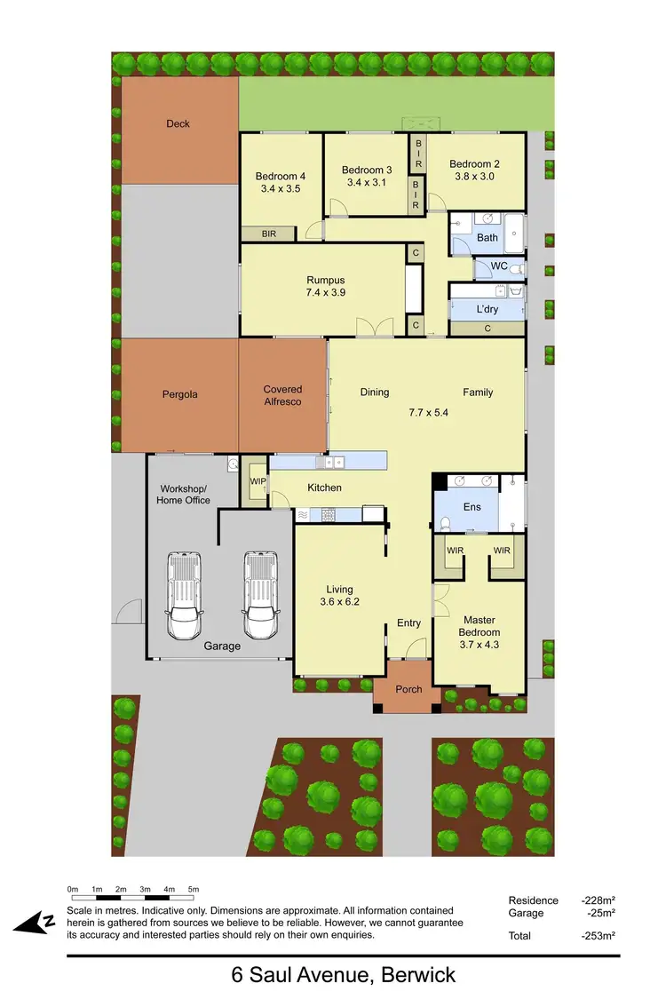 Floorplan of Homely house listing, 6 Saul Avenue, Berwick VIC 3806