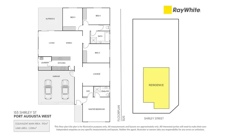 Floorplan of Homely house listing, 153 Shirley Street, Port Augusta West SA 5700