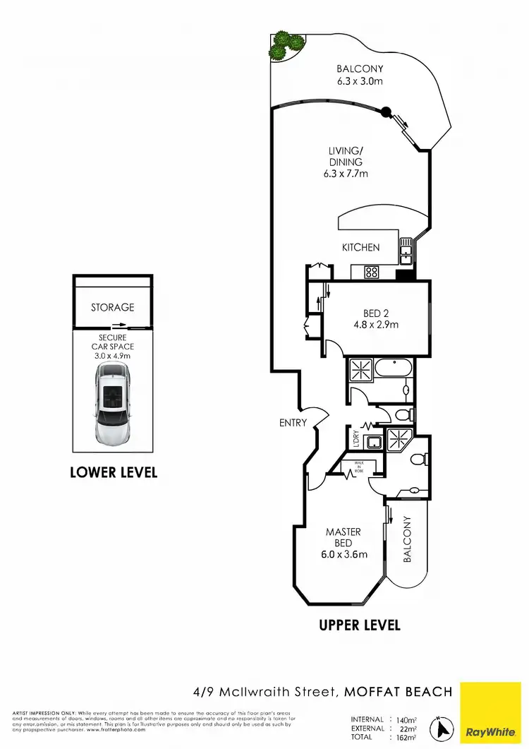 Floorplan of Homely unit listing, Unit 4/9 McIlwraith Street, Moffat Beach QLD 4551