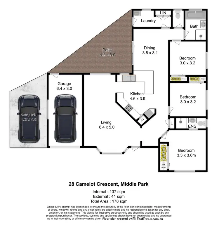 Floorplan of Homely house listing, 28 Camelot Crescent, Middle Park QLD 4074