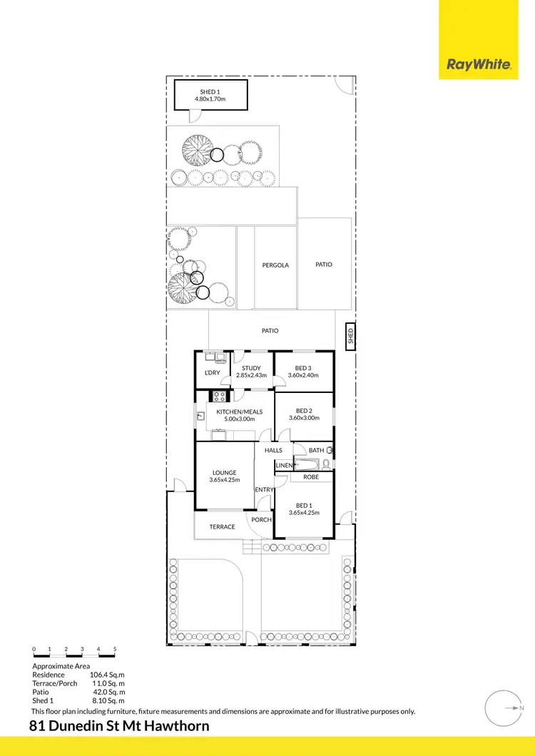 Floorplan of Homely house listing, 81 Dunedin Street, Mount Hawthorn WA 6016