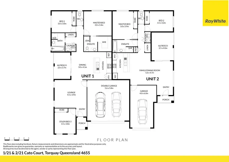Floorplan of Homely house listing, 2/21 Cato Court, Torquay QLD 4655