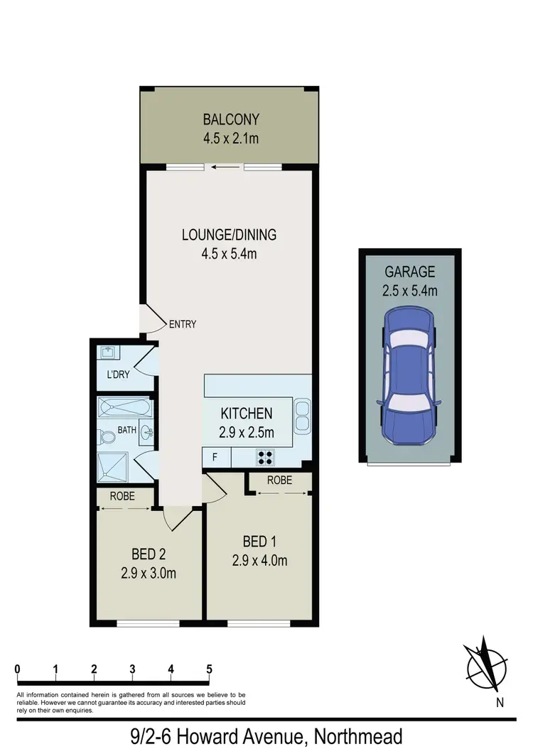 Floorplan of Homely unit listing, 9/2-6 Howard Avenue, Northmead NSW 2152