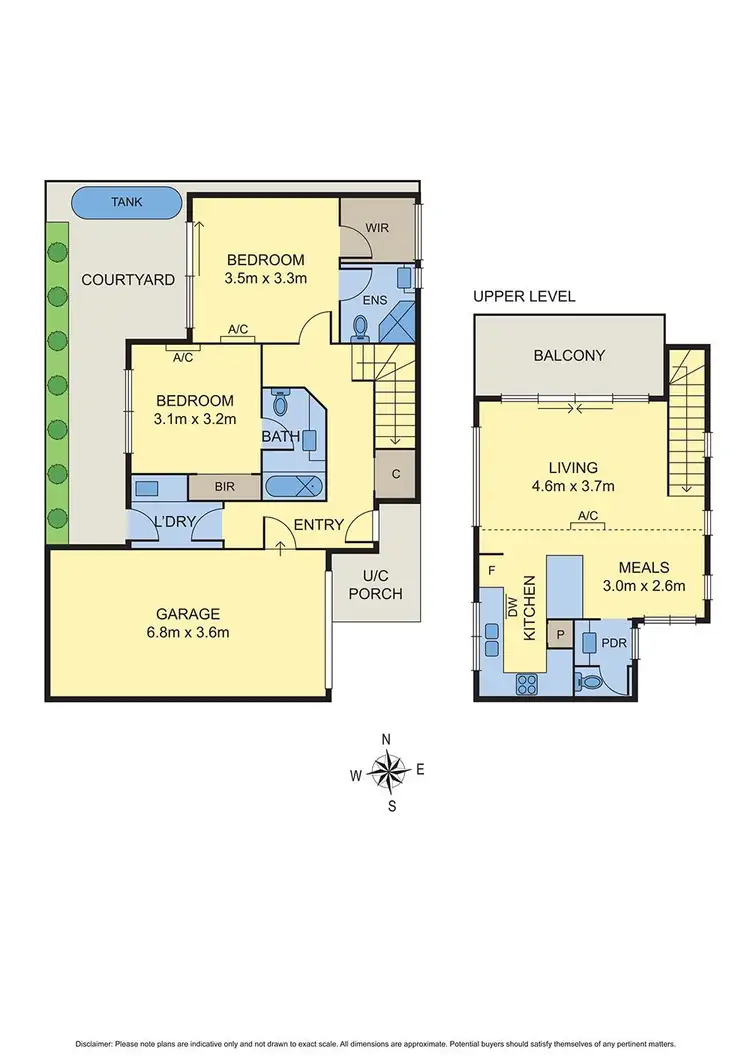 Floorplan of Homely townhouse listing, 3/262 Reynard Street, Coburg VIC 3058