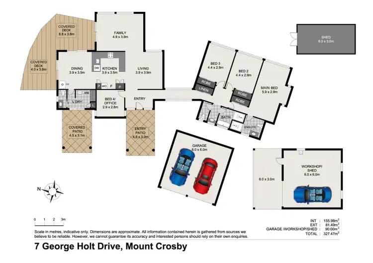Floorplan of Homely rural property listing, 7 George Holt Drive, Mount Crosby QLD 4306