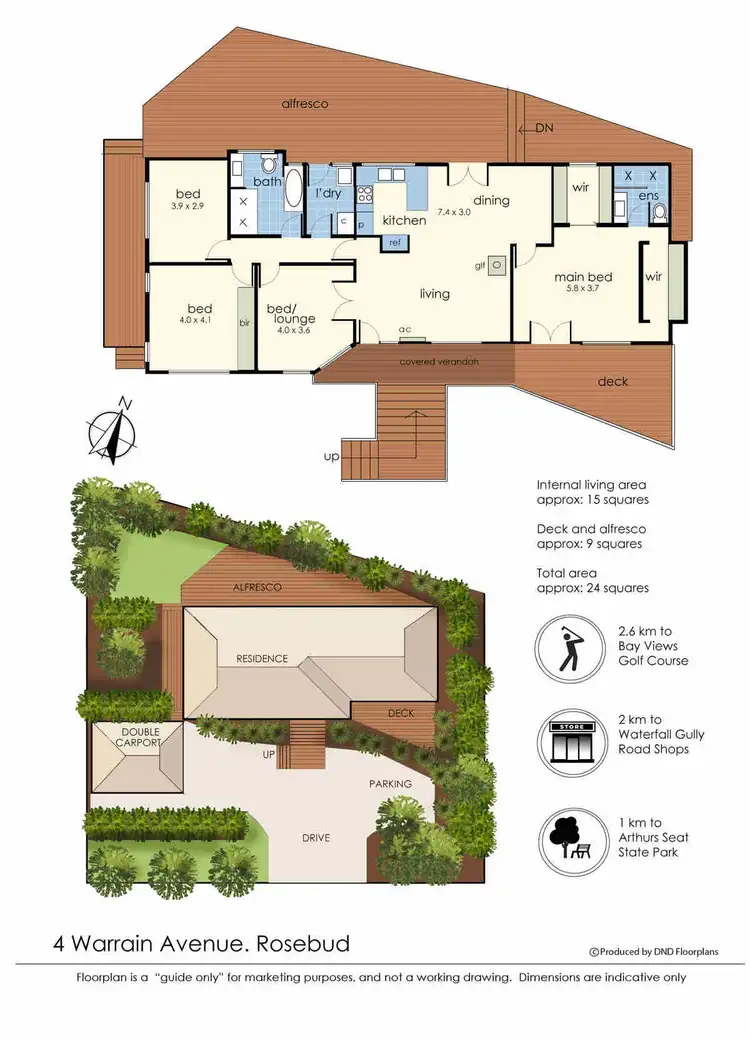 Floorplan of Homely house listing, 4 Warrain Avenue, Rosebud VIC 3939