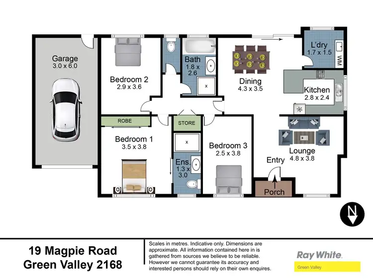 Floorplan of Homely house listing, 19 Magpie Road, Green Valley NSW 2168