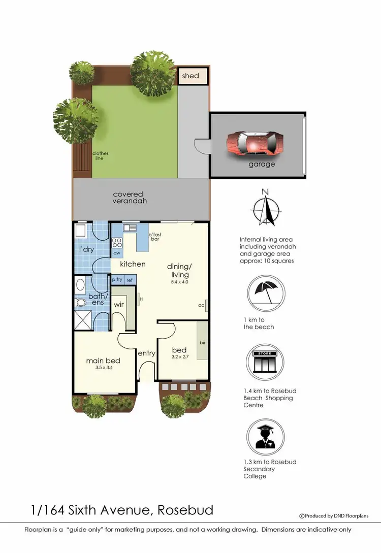 Floorplan of Homely house listing, 1/164 Sixth Avenue, Rosebud VIC 3939