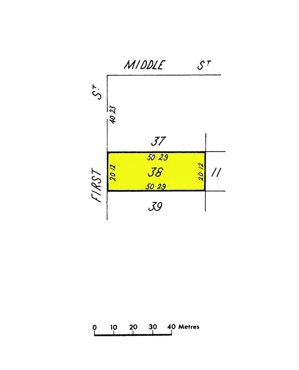 Floorplan of Homely land listing, 16 First Street, Moonta SA 5558