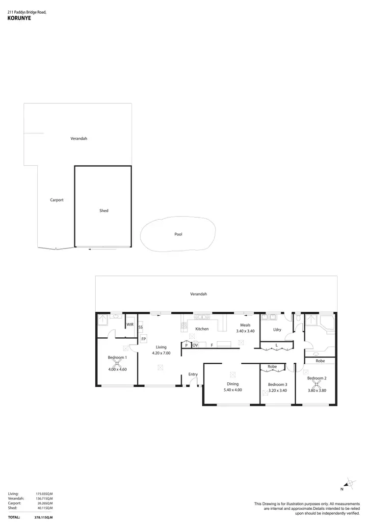 Floorplan of Homely house listing, 211 Paddys Bridge Road, Korunye SA 5502