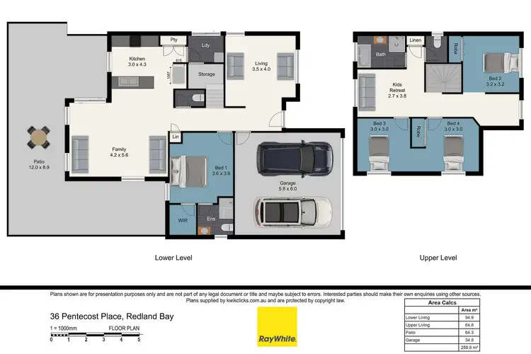 Floorplan of Homely house listing, 36 Pentecost Place, Redland Bay QLD 4165