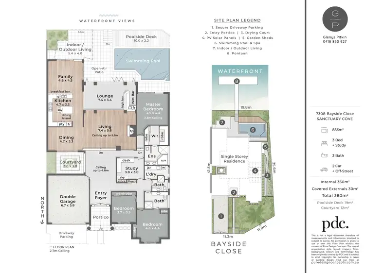 Floorplan of Homely house listing, 7308 Bayside Close, Sanctuary Cove QLD 4212