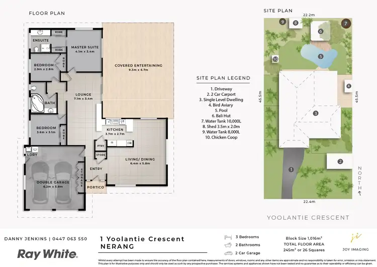 Floorplan of Homely house listing, 1 Yoolantie Crescent, Nerang QLD 4211