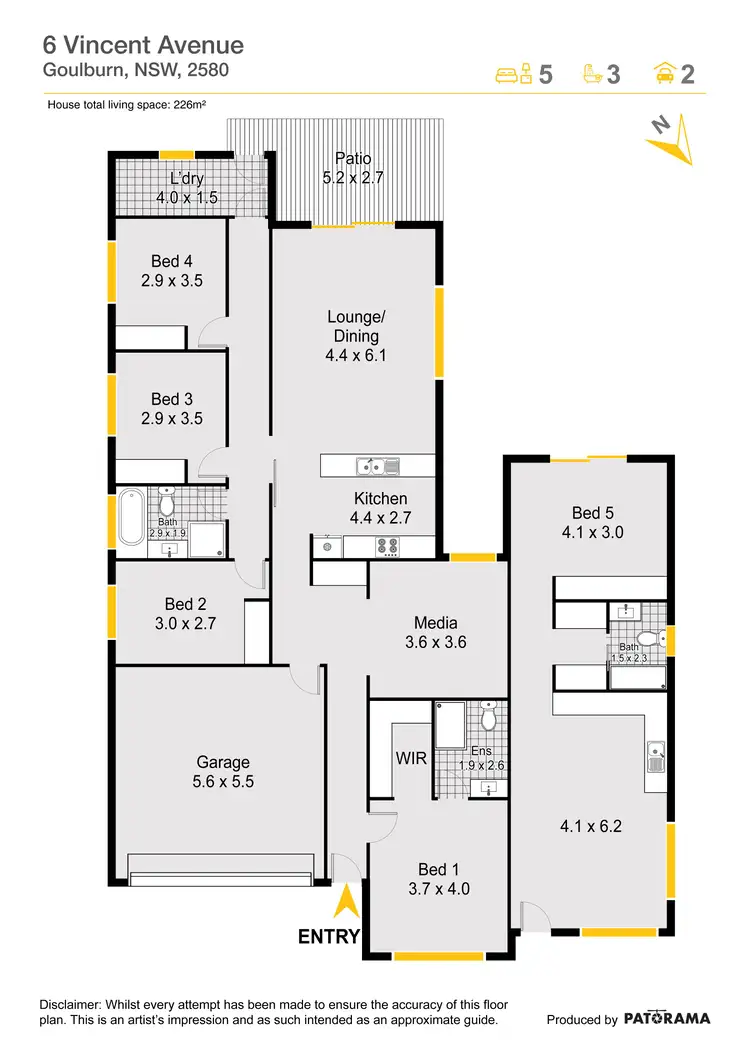 Floorplan of Homely house listing, 6 & 6a Vincent Avenue, Goulburn NSW 2580