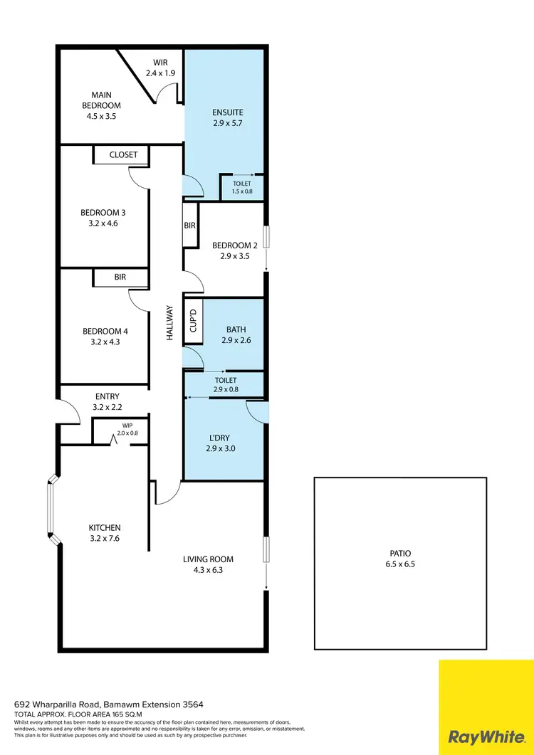 Floorplan of Homely house listing, 692 Wharparilla Road BAMAWM Extension, Echuca VIC 3564