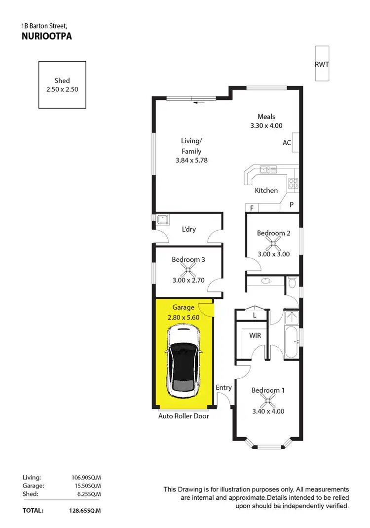 Floorplan of Homely house listing, 1B Barton Street, Nuriootpa SA 5355
