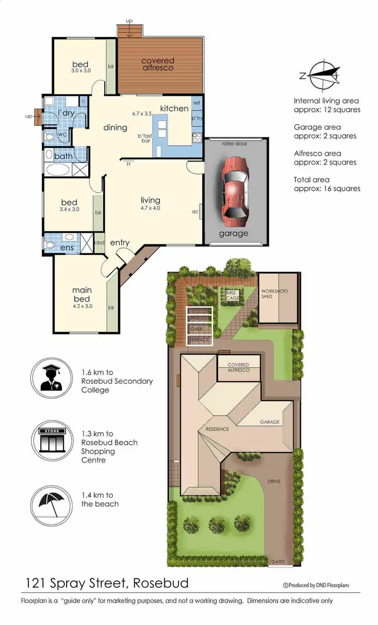 Floorplan of Homely house listing, 121 Spray Street, Rosebud VIC 3939
