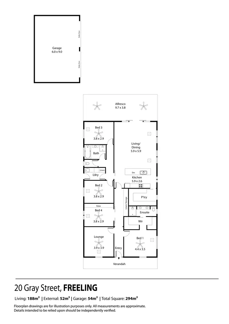 Floorplan of Homely house listing, 20 Gray Street, Freeling SA 5372