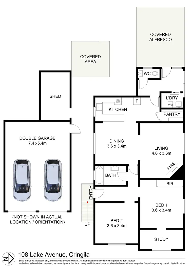 Floorplan of Homely house listing, 108 Lake Avenue, Cringila NSW 2502