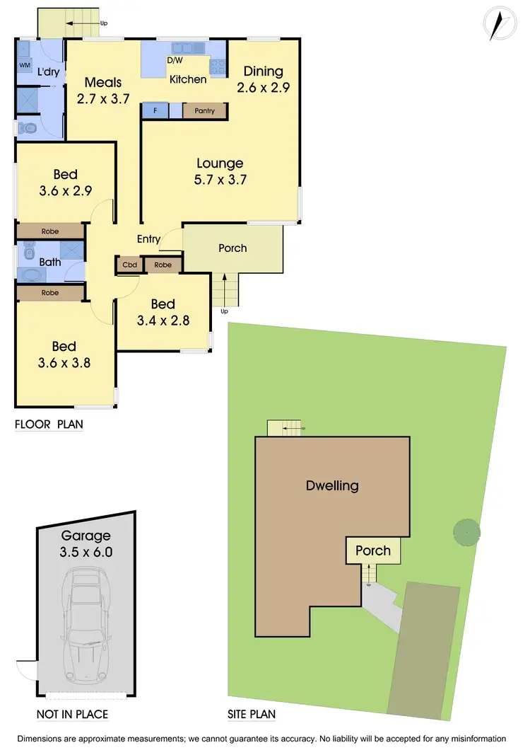 Floorplan of Homely unit listing, 1/6 Yarana Street, Ferntree Gully VIC 3156