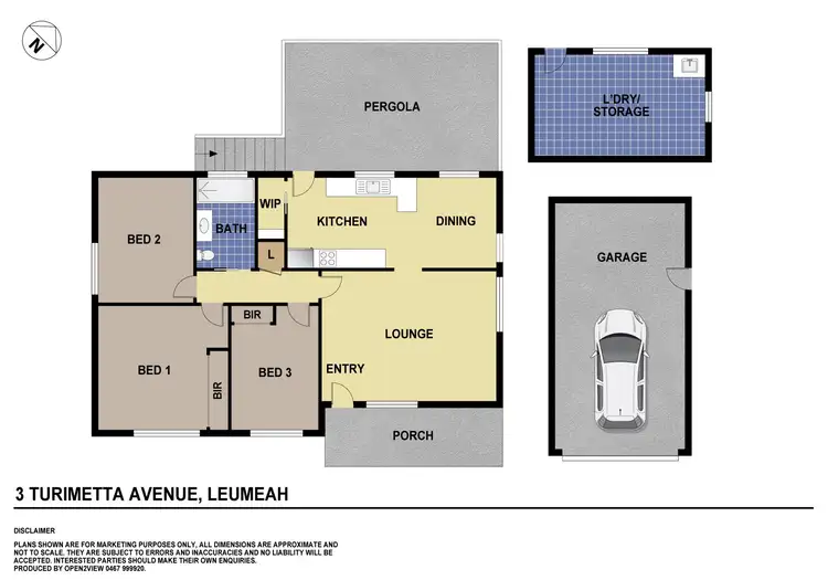 Floorplan of Homely house listing, 3 Turimetta Avenue, Leumeah NSW 2560