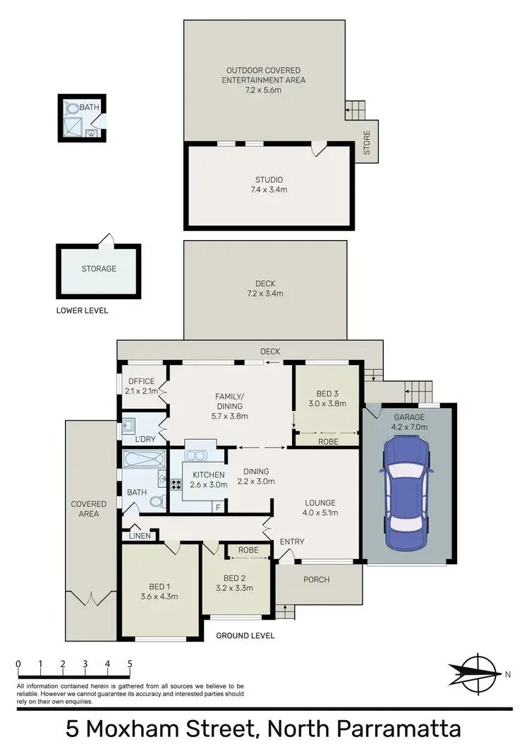 Floorplan of Homely house listing, 5 Moxham Street, North Parramatta NSW 2151