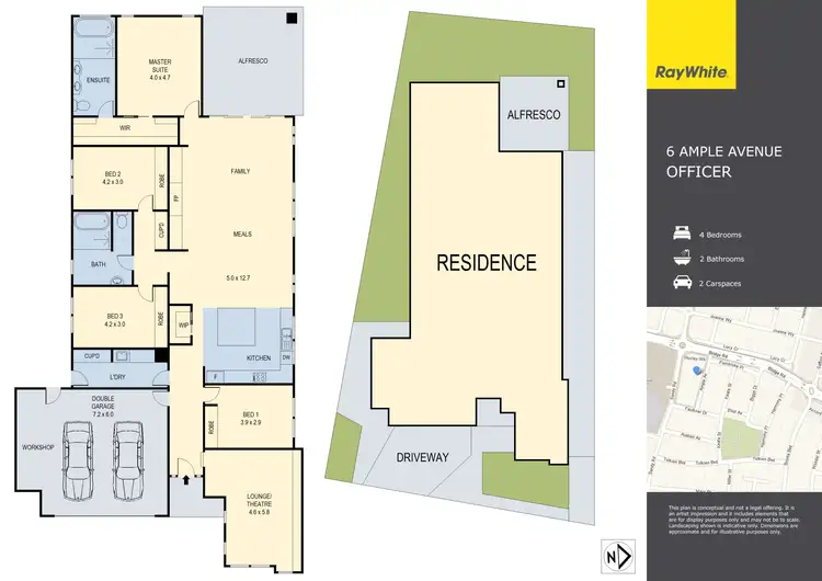 Floorplan of Homely other listing, 6 Ample Avenue, Officer VIC 3809