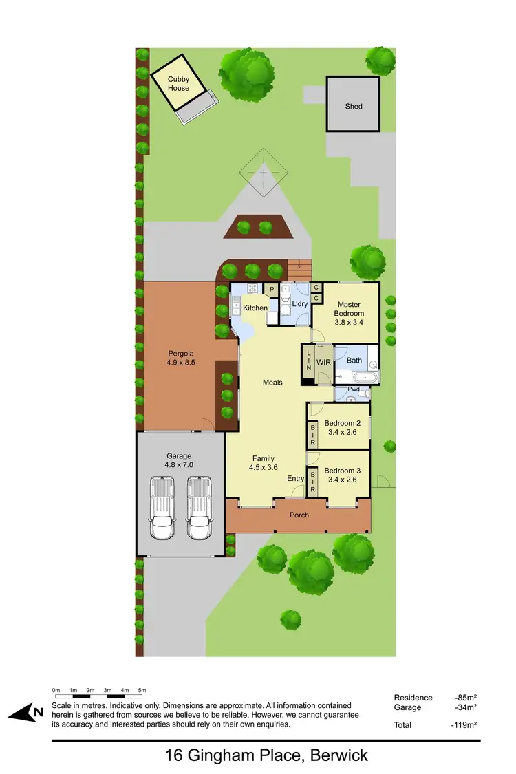 Floorplan of Homely house listing, 16 Gingham Place, Berwick VIC 3806