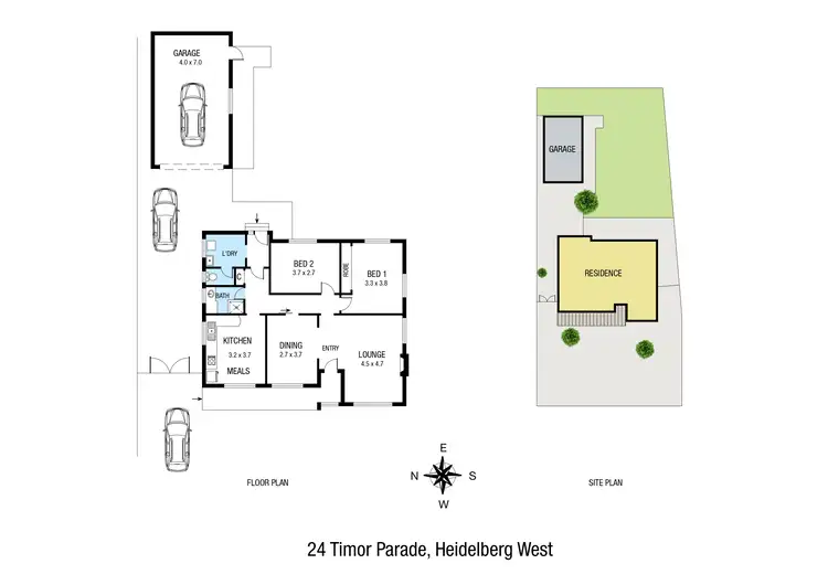 Floorplan of Homely house listing, 24 Timor Parade, Heidelberg West VIC 3081