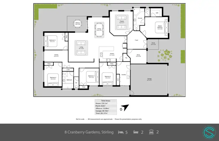 Floorplan of Homely house listing, 18 Cranberry Gardens, Stirling WA 6021