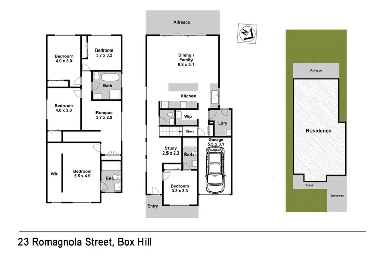 Floorplan of Homely house listing, 23 Romagnola Street, Box Hill NSW 2765