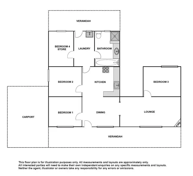 Floorplan of Homely house listing, 18 Pool Street, Quorn SA 5433