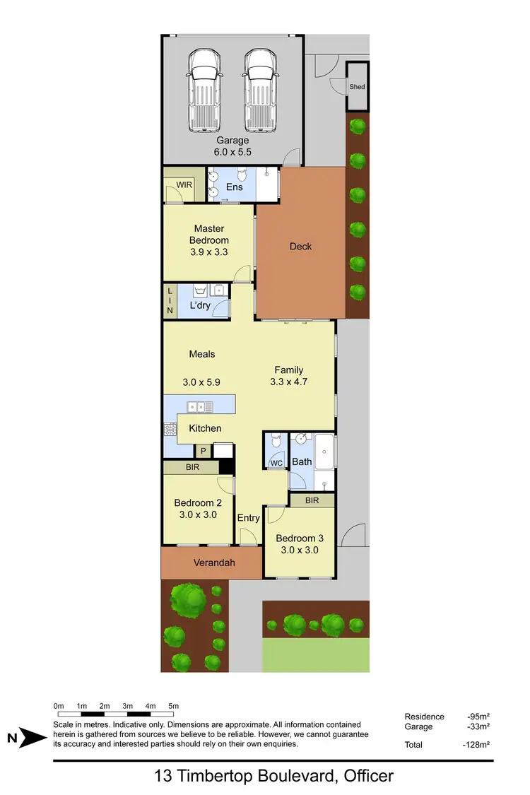 Floorplan of Homely house listing, 13 Timbertop Boulevard, Officer VIC 3809