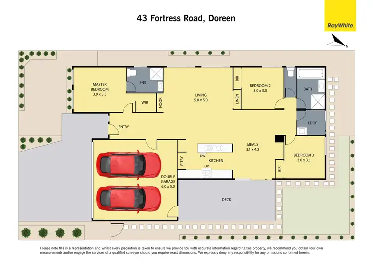 Floorplan of Homely house listing, 43 Fortress Road, Doreen VIC 3754
